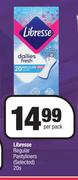 Libresse Regular Pantyliners (Selected)-20s Per Pack