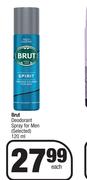 Brut Deodorant Spray For Men (Selected)-120ml Each