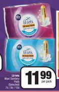 Lil-Lets Maxi Sanitary Pads (Selected)-7s/8s/10s Per Pack