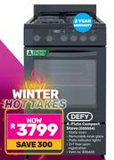 Defy 4 Plate Compact Stove DSS554