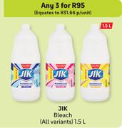 Jik Bleach (All Variants)-For Any 3 x 1.5L