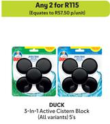 Duck 3 In 1 Active Cistern Block (All Variants)-For Any 2 x 5's