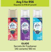 Glade Secrets Air Freshener (All Variants)-For 3 x 180ml