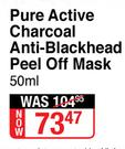 Garnier Pure Active Charcoal Anti Blackhead Peel Off Mask-50ml