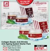 Celltone Collagen Boost + Anti Wrinkle Anti Ageing System Starter Pack-Per Pack