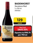 Badenhorst Secateurs Red-750ml Each