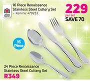Always Home 24 Piece Renaissance Stainless Steel Cutlery Set-Per Set