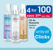 Oh So Heavenly Spritzers-4 x 150ml