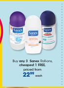 Sanex Roll Ons-Each