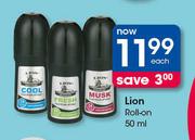 Lion Roll-On-50ml Each