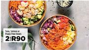 Tuna, Salmon Or Prawn Poke Bowls-For 2