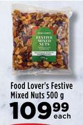Food Lover's Festive Mixed Nuts-500g Each