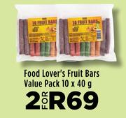 Food Lover's Fruit Bars Value Pack-For 2 x 10 x 40g