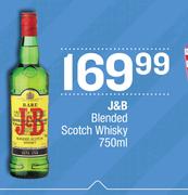 J&B Blended Scotch Whisky-750ml
