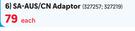 SA--AUS/CN Adaptor-Each