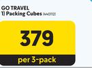 Go Travel Packing Cubes-Per 3 Pack