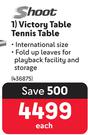 Shoot Victory Table Tennis Table