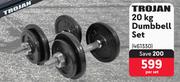 Trojan 20Kg Dumbbell Set-Per Set