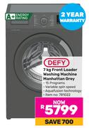 Defy 7Kg Front Loader Washing Machine Manhattan Grey