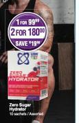USN Zero Sugar Hydrator 10 Sachets Assorted-For 1