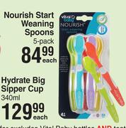 Vital Baby Nourish Start Weaning Spoons 5 Pack-Each