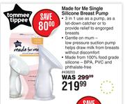 Tommee Tippee Made For Me Single Silicone Breast Pump