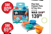 Tommee Tippee Pop Ups Frezer Pots & Tray 4 Months+