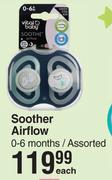 Vital Baby Soother Airflow 0-6 Months Assorted-Each