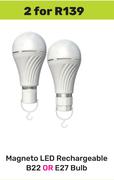 Magneto LED Rechargeable B22 Or E27 Bulb-For 2
