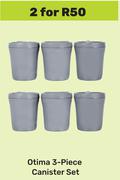 Otima 3-Piece Canister Set-For 2