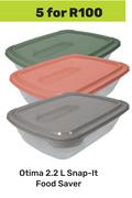 Otima 2.2Ltr Snap-It Food Saver-For 5