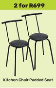 Kitchen Chair With Padded Seat-For 2