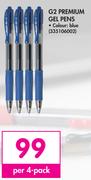 Pilot G2 Premium Gel Pens 335106002-Per 4 Pack