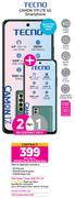 2 x Tecno Camon 17P LTE 4G Smartphone-On 1GB Red Top Up Core More Data + On Promo 70
