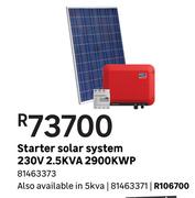 Starter Solar System 230V 2.5KVA 2900KWP