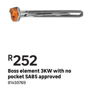 Boss Element 3 KW With No Pocket (SABS Approved)