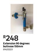 Extension 90 Deegrees Bullnose 150 mm