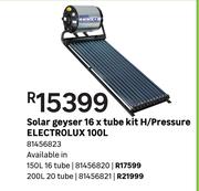 Electrolux 150Ltr Solar Geyser 16 x Tube Kit (H/Pressure)