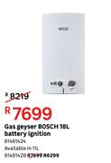 Bosch 11Ltr Gas Geyser (Battery Ignition)