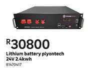 Lithium Battery Plyontech 24V 2.4kwh