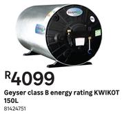 Kwikot 150Ltr Geyser Class B Energy Rating 