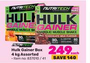 Nutritech Hulk Gainer Box Assorted-4Kg Each