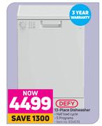 Defy 13 Place Dishwasher