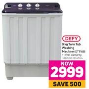 Defy 9Kg Twin Tub Washing Machine DTT169