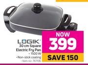 Logik 30Cm Square Electric Fry Pan