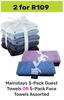 Mainstays 3-Pack Guest Towels Or 5-Pack Face Towels Assorted-For 2