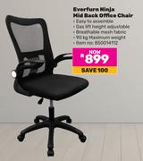 Everfurn Ninja Mid Back Office Chair