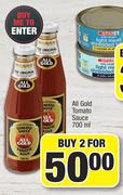 All Gold Tomato Sauce-For 2 x 700ml