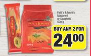 Fatti's & Moni's Macaroni Or Spaghetti-For Any 2 x 500g