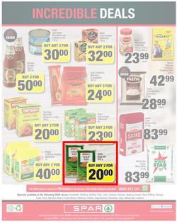 SPAR COUNTRY EASTERN CAPE : My Spar (25 May - 6 June 2021) Valid in Amahlathi, Bedford, Buffalo Flats, Cala, Centane, Idutywa, Kwa-Fetting, Komga, Lady Frere, Nemato, Ugie, Willowvale, page 8